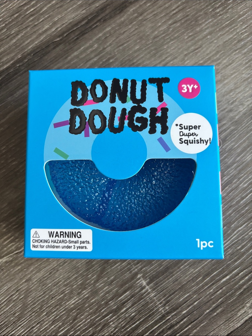 Donut Dough Squishy Toy - Blue